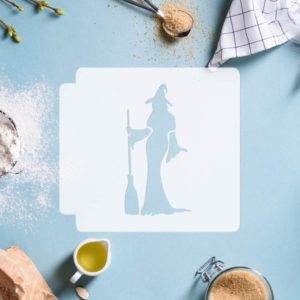 Halloween - Witch with Broom Body 783-D690 Stencil