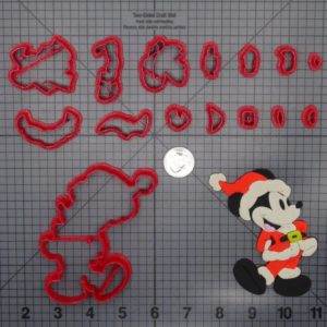 Christmas - Mickey Mouse Classic Santa Body 266-F737 Cookie Cutter Set