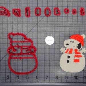 Christmas - Peanuts - Snoopy Snowman 266-F724 Cookie Cutter Set
