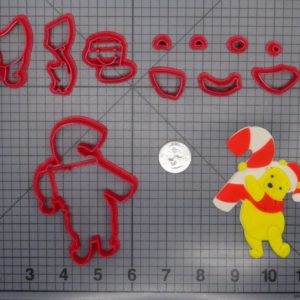 Christmas - Winnie the Pooh with Candy Cane 266-F772 Cookie Cutter Set