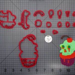 Halloween - Skull Cupcake 266-F622 Cookie Cutter Set
