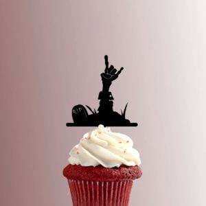 Halloween - Zombie Grave Rock and Roll Hand 228-441 Cupcake Topper