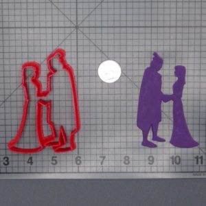 Mulan and Li Shang 266-F744 Cookie Cutter Silhouette