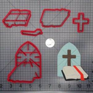 Bible and Cross 266-F851 Cookie Cutter Set