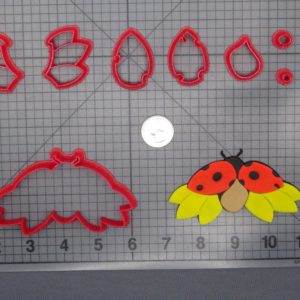 Lady Bug on Flower 266-F887 Cookie Cutter Set