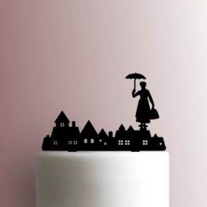 Mary Poppins with Skyline 225-A541 Cake Topper
