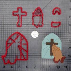 Praying Hands and Cross 266-F846 Cookie Cutter Set