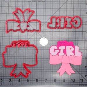 Bow Its a Girl 266-G104 Cookie Cutter Set