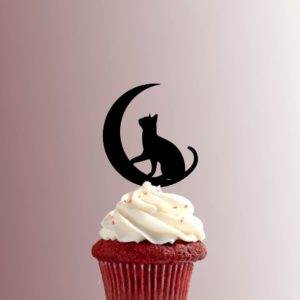 Cat on Moon 228-496 Cupcake Topper