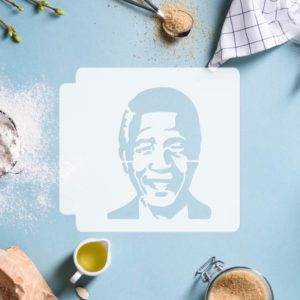 Nelson Mandela Head 783-E708 Stencil