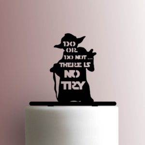 Star Wars - Yoda Do or Do Not There is No Try 225-A598 Cake Topper