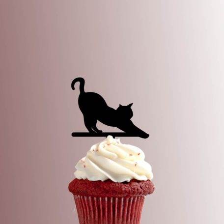 Cat Stretching 228-505 Cupcake Topper
