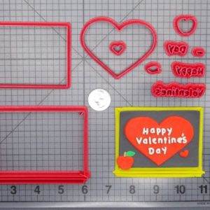 Chalkboard Happy Valentines Day 266-G239 Cookie Cutter Set