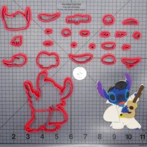Lilo and Stitch - Elvis Stitch with Guitar 266-G179 Cookie Cutter Set