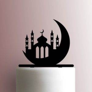 Ramadan - Mosque on Moon 225-A708 Cake Topper