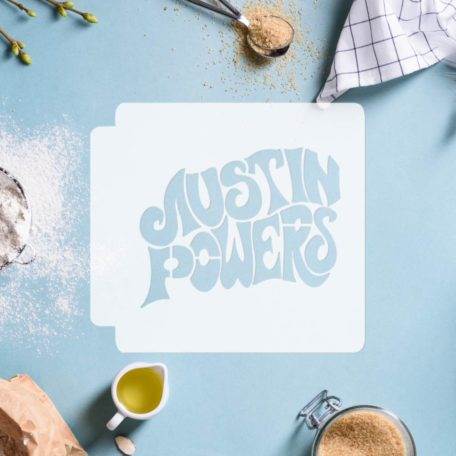 Austin Powers Logo 783-F634 Stencil