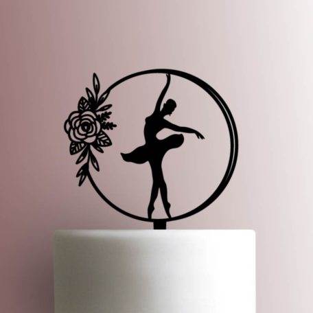Ballerina with Flowers 225-A804 Cake Topper