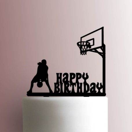 Basketball Player Happy Birthday 225-A796 Cake Topper