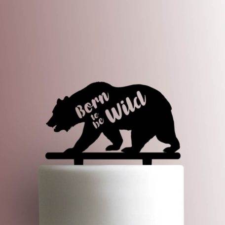 Bear Born To Be Wild 225-A772 Cake Topper