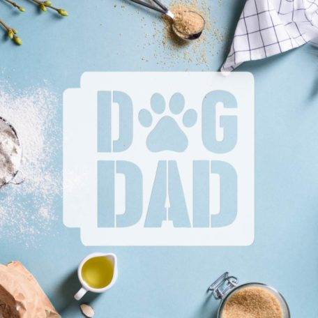 Dog Dad 783-F617 Stencil