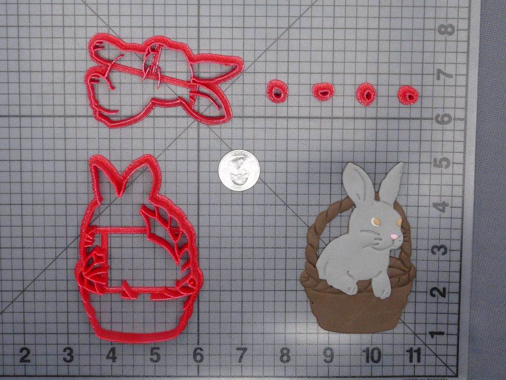 Easter Bunny in Basket 266-G419 Set