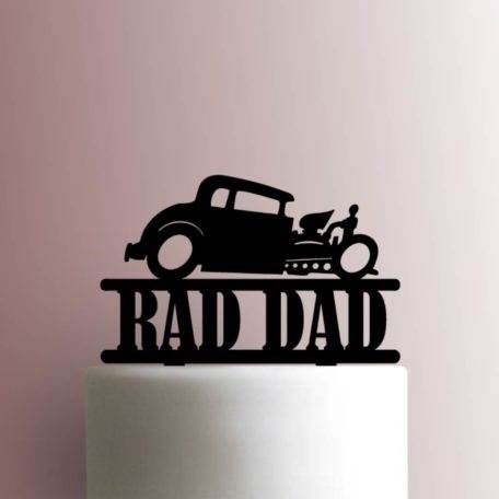 Hot Rod Rad Dad 225-A829 Cake Topper