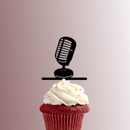Microphone 228-509 Cupcake Topper