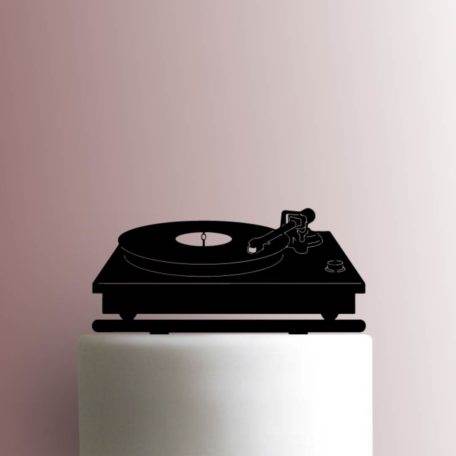 Record on Turntable 225-A746 Cake Topper