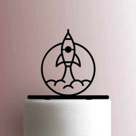 Space Shuttle Launch 225-A788 Cake Topper