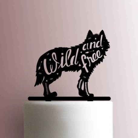 Wolf Wild and Free 225-A759 Cake Topper