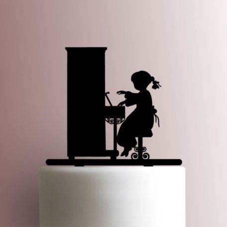 Kid with Piano 225-A802 Cake Topper