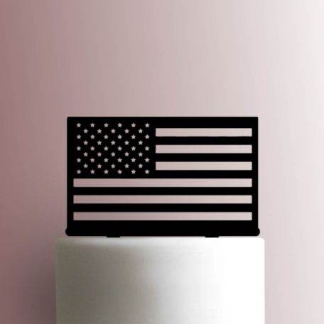 USA American Flag 225-A873 Cake Topper