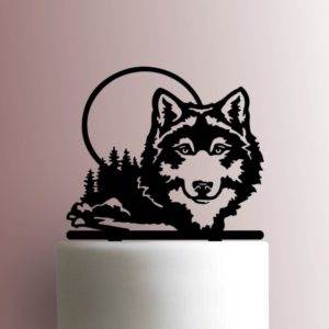 Wolf Forest 225-A867 Cake Topper