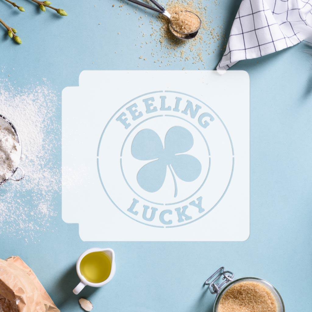 St Patrick Day – Feeling Lucky 4 Leaf Clover 783-F427 Stencil