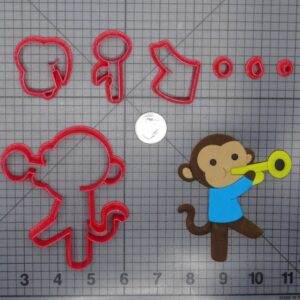 Monkey with Trumpet 266-G484 Cookie Cutter Set