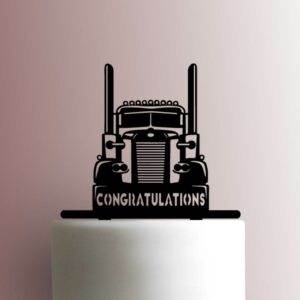 Semi Truck Congratulations 225-A924 Cake Topper