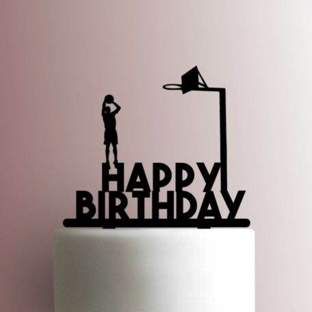 Basketball Happy Birthday 225-A961 Cake Topper