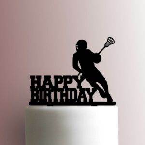 Lacrosse Happy Birthday 225-A958 Cake Topper