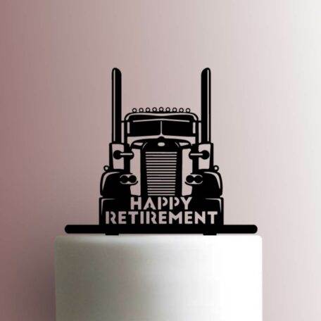 Semi Truck Happy Retirement 225-A960 Cake Topper