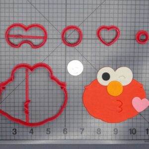 Valentines Day - Sesame Street - Elmo Head 266-G857 Cookie Cutter Set