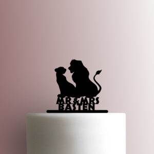 Custom Lion King - Simba and Nala Wedding Name 225-B077 Cake Topper