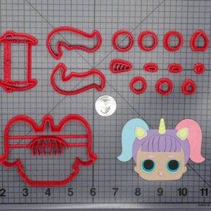 Lol Surprise Doll - Unicorn Head 266-H226 Cookie Cutter Set