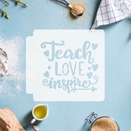 Teach Love Inspire 783-G432 Stencil