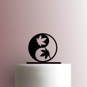 Yin and Yang Leaf 225-B063 Cake Topper