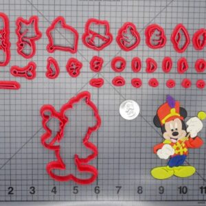 Mickey Mouse Drum Major Body 266-G986 Cookie Cutter Set