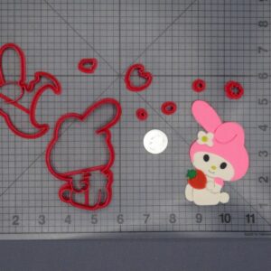 Sanrio - My Melody with Strawberry Body 266-H117 Cookie Cutter Set