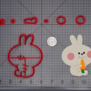 Akirambow - Spoiled Rabbit with Carrot 266-H660 Cookie Cutter Set