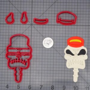 Cuphead - Conductor Skull Head 266-H372 Cookie Cutter Set