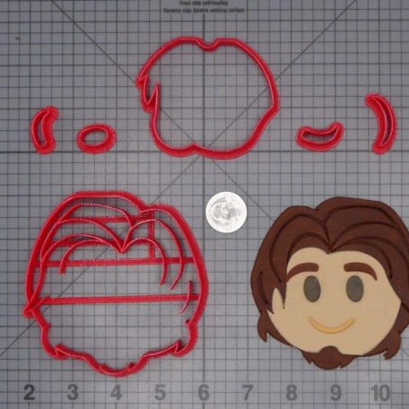 Disney Emoji - Tangled - Flynn Rider Head 266-H615 Cookie Cutter Set