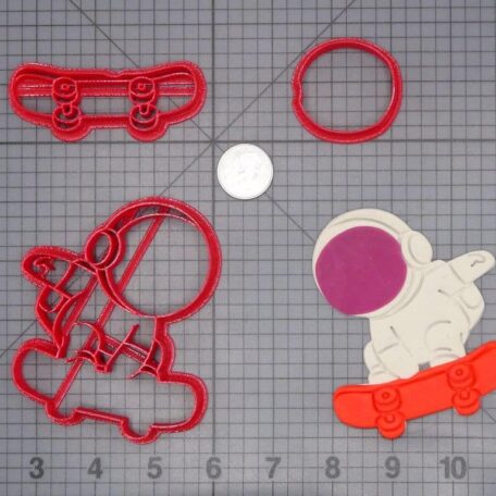 Astronaut on Skate Board 266-H652 Cookie Cutter Set